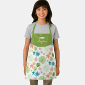 Tablier Patrón de verano con hojas tropicales (Insitu)