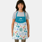 Tablier Patrón de verano con hojas tropicales (Insitu)