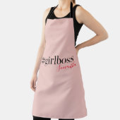 Tablier Patron et nom de fille rose moderne | best Girly G (Insitu)