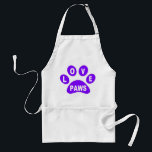 Tablier Patrouilles d'Amour d'Apron sur les pattes violett<br><div class="desc">Patrouilles d'Amour d'Apron sur les pattes violettes</div>
