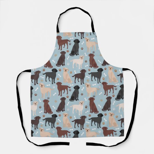 Tablier Patrouilles et os du Labrador Retriever (Recto)