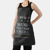 Tablier Patte de tricot de four à biscuits de Noël au ging (Insitu)
