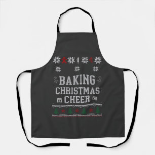 Tablier Patte de tricot de four à biscuits de Noël au ging