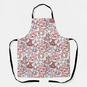 Tablier Patter les yoga poses Yoga seamless pattern 48