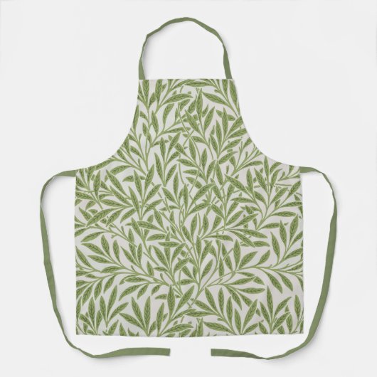 Tablier Pattern of green leafy branches  (Recto)