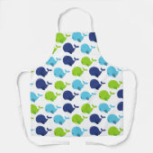 Tablier Pattern of Whales, Cute Whales, Sea Animals (Recto)