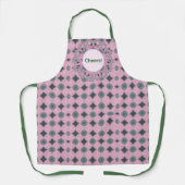 Tablier Pattern Powder Pink All-Over Print Apron. (Recto)