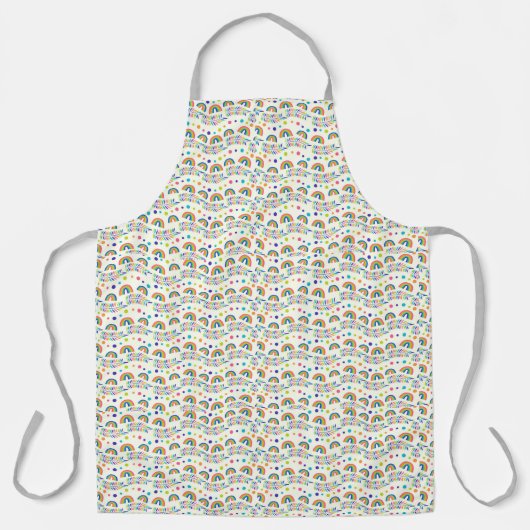 Tablier Patterned apron featuring colorful repeating  (Recto)