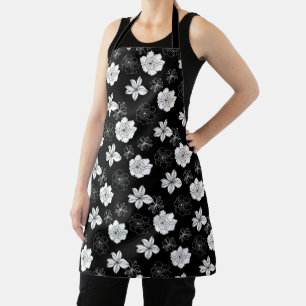 Tablier Patters de Black & White Floral