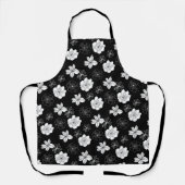 Tablier Patters de Black & White Floral (Recto)