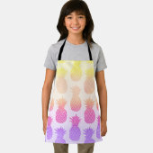 Tablier Patters de Girly Topical Rainbow Summer Pineapples (Insitu)