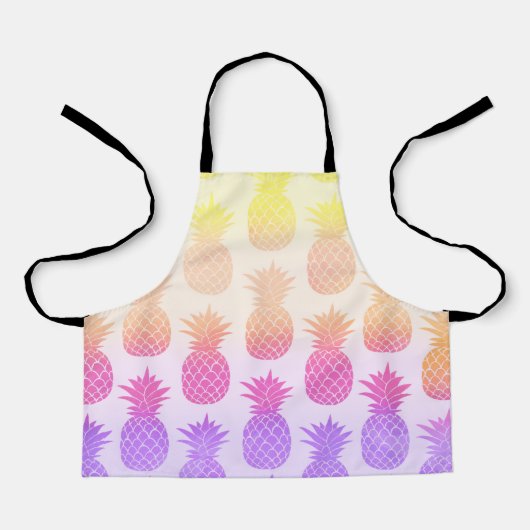 Tablier Patters de Girly Topical Rainbow Summer Pineapples (Recto)