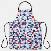 TABLIER PATTERS TRIANGLE BLEU ROUGE (Recto)