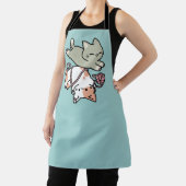 Tablier Pattes et Jeux – Illustration de chat adorable (Insitu)