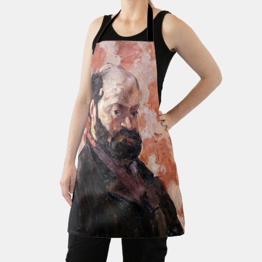 Tablier Paul Cezanne - Autoportrait avec arrière - plan ro (Insitu)
