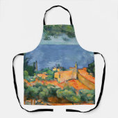 Tablier Paul Cezanne - Estaque aux toits rouges (Recto)
