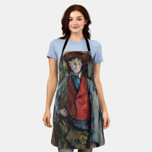 Tablier Paul Cezanne - Garçon dans la veste rouge