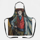 Tablier Paul Cezanne - Garçon dans la veste rouge (Recto)