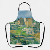 Tablier Paul Cezanne - Maisons en Provence, Vallée du Riau (Recto)
