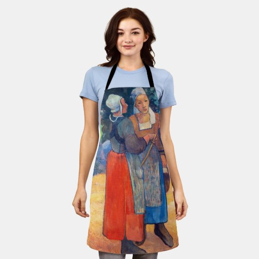 Tablier Paul Gauguin - Paysannes Bretonnes (Porté)