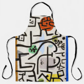 Tablier Paul Klee "Port riche" Moderne Abstrait (Recto)