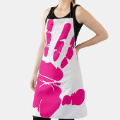 Tablier Paume de peinture rose à la main (Insitu)
