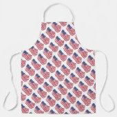 Tablier Pavillon bleu rouge Motif (Recto)