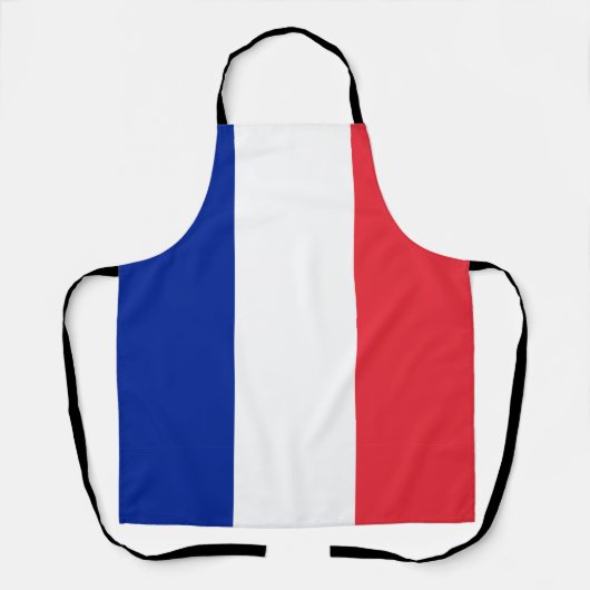 Tablier Pavillon de la France sur toute la surface d'impre (Recto)