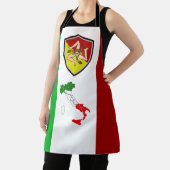 Tablier Pavillon du Bouclier de Sicile (Italie) (Insitu)