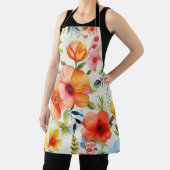 Tablier Pavot floral gai et clair (Insitu)