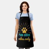 Tablier Paw-sitive Vibes Only cat lover (Porté)