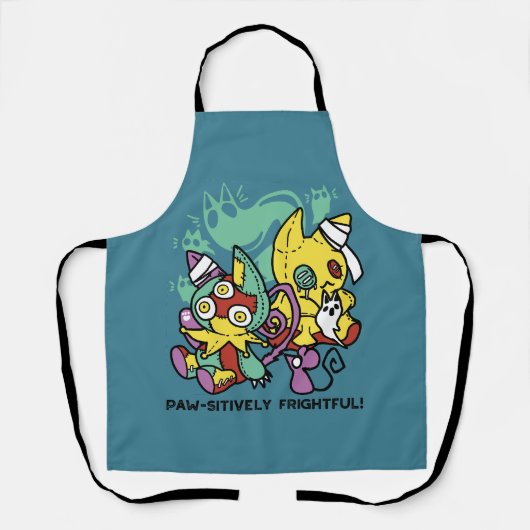 Tablier Paw-sitively Frightful | Monstrous Cats Halloween (Recto)