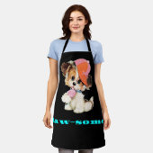 Tablier Paw-some Apron pour Amoureux de les chiens (Porté)