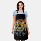 Tablier Pawpaw Sait Tout Ce Qu'Il Fait De Tout (Porté)