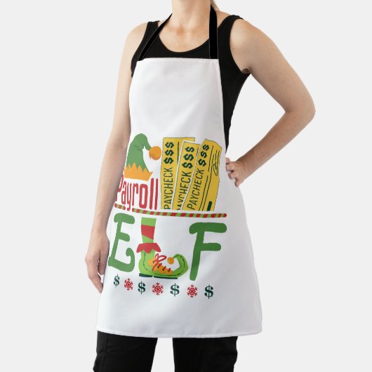 Tablier Payroll Elf Noël commis de paye Gestionnaire (Insitu)