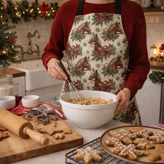 Tablier Pays Chevaux de Noël