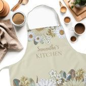Tablier Pays Floral Nom des femmes Apron