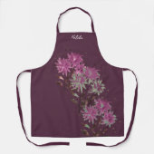 Tablier Pays Moderne Purple Floral Monogramme (Recto)