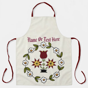 Tablier Pays néerlandais Folk Floral