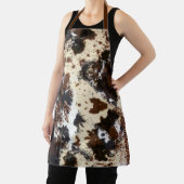 Tablier Pays Occidental Cowhide et Empreinte de léopard (Insitu)