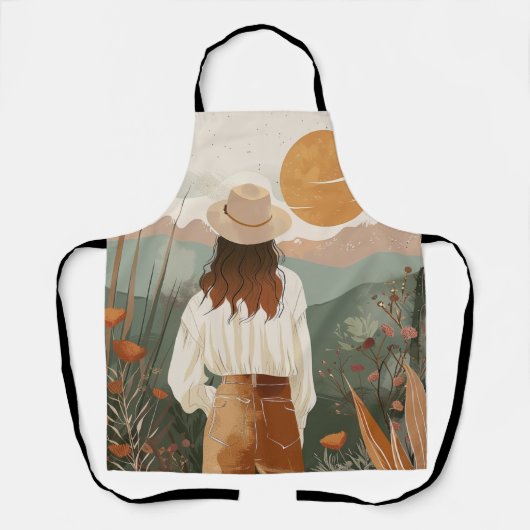 Tablier Paysage Abstrait de Boho (20) (Recto)