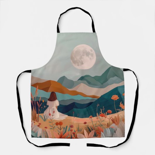Tablier Paysage Abstrait de Boho (21) (Recto)