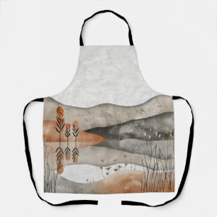 Tablier Paysage Abstrait de Boho (3)