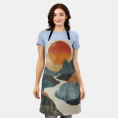 Tablier Paysage Abstrait de Boho (5) (Porté)