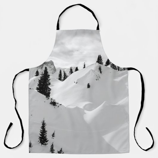 Tablier Paysage alpin : Snowy Fir Trees (Recto)