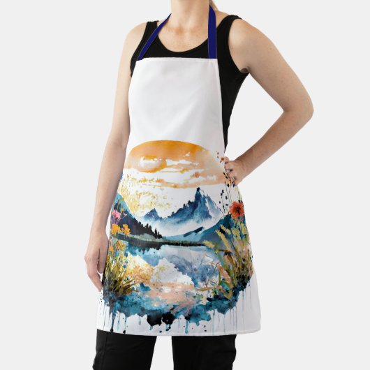 Tablier Paysage de montagne (Insitu)