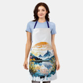 Tablier Paysage de montagne (Porté)