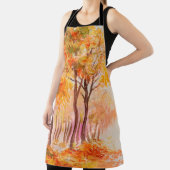 Tablier Paysage de peinture à l'huile - forêt d'automne co (Insitu)