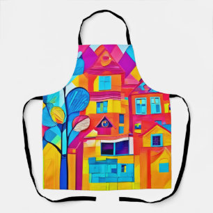 Tablier Paysage urbain vibrant Art de rêve