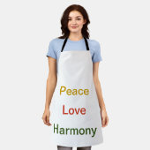 Tablier Peace Love Harmony (Porté)